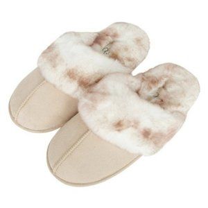 🆕 JESSICA SIMPSON - FAUX FUR HOUSE SLIPPERS - WOMEN - SIZE 6/7
